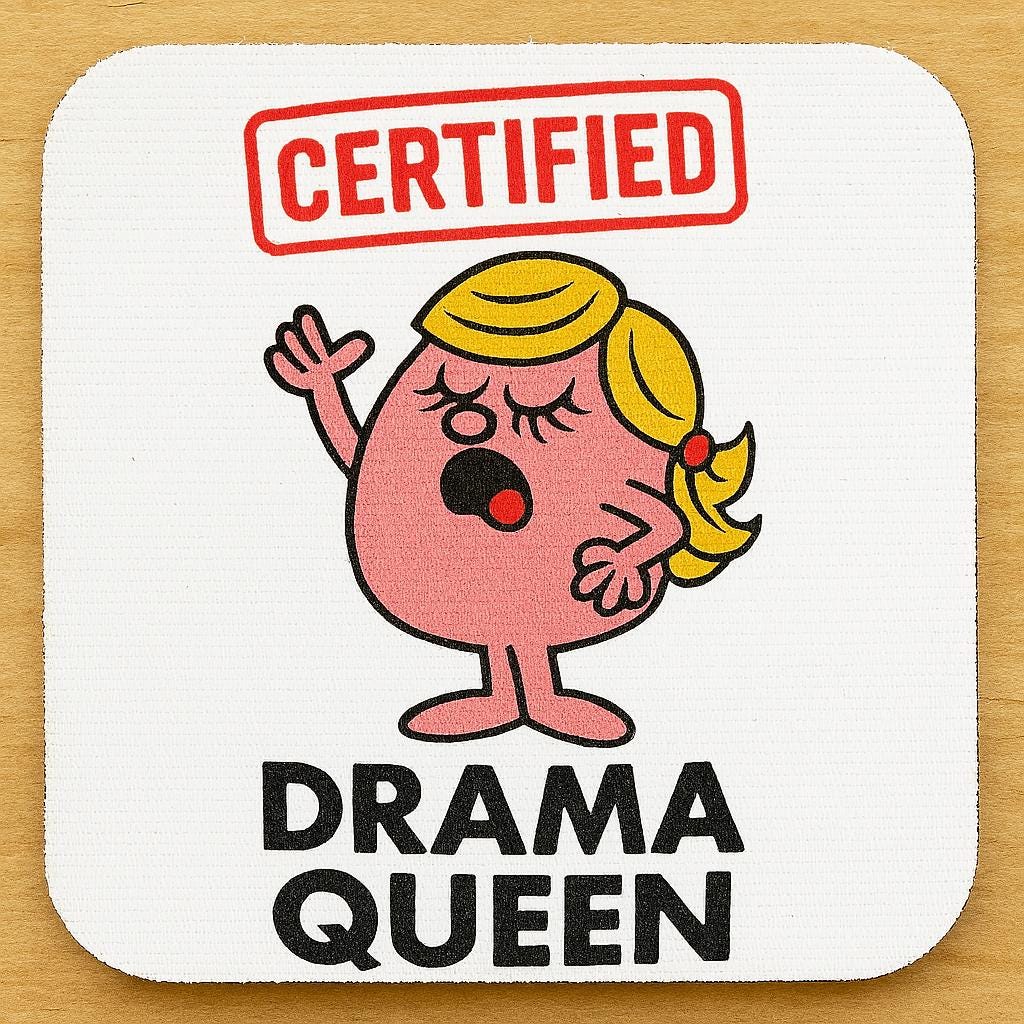 Drama Queen Coffee Mug, Funny Gift for Her, Sister, Friend