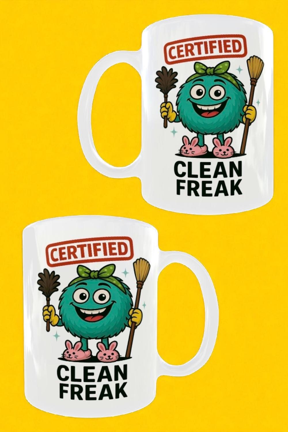 Clean Freak Coffee Mug: Funny Cleaning Lover Gift