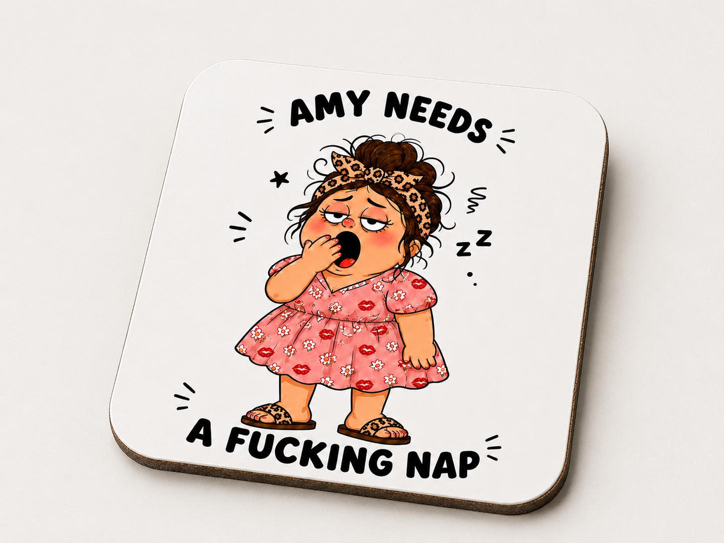 Personalised Funny Rude Mug, Needs A *ucking Nap Mug, Sweary Adult Humour Gift, Tired Mum Mug, Best Friend Birthday Gift