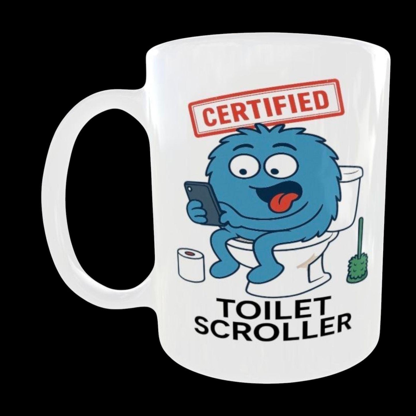 Funny Toilet Scroller Mug: Cheeky Bathroom Humor Gift