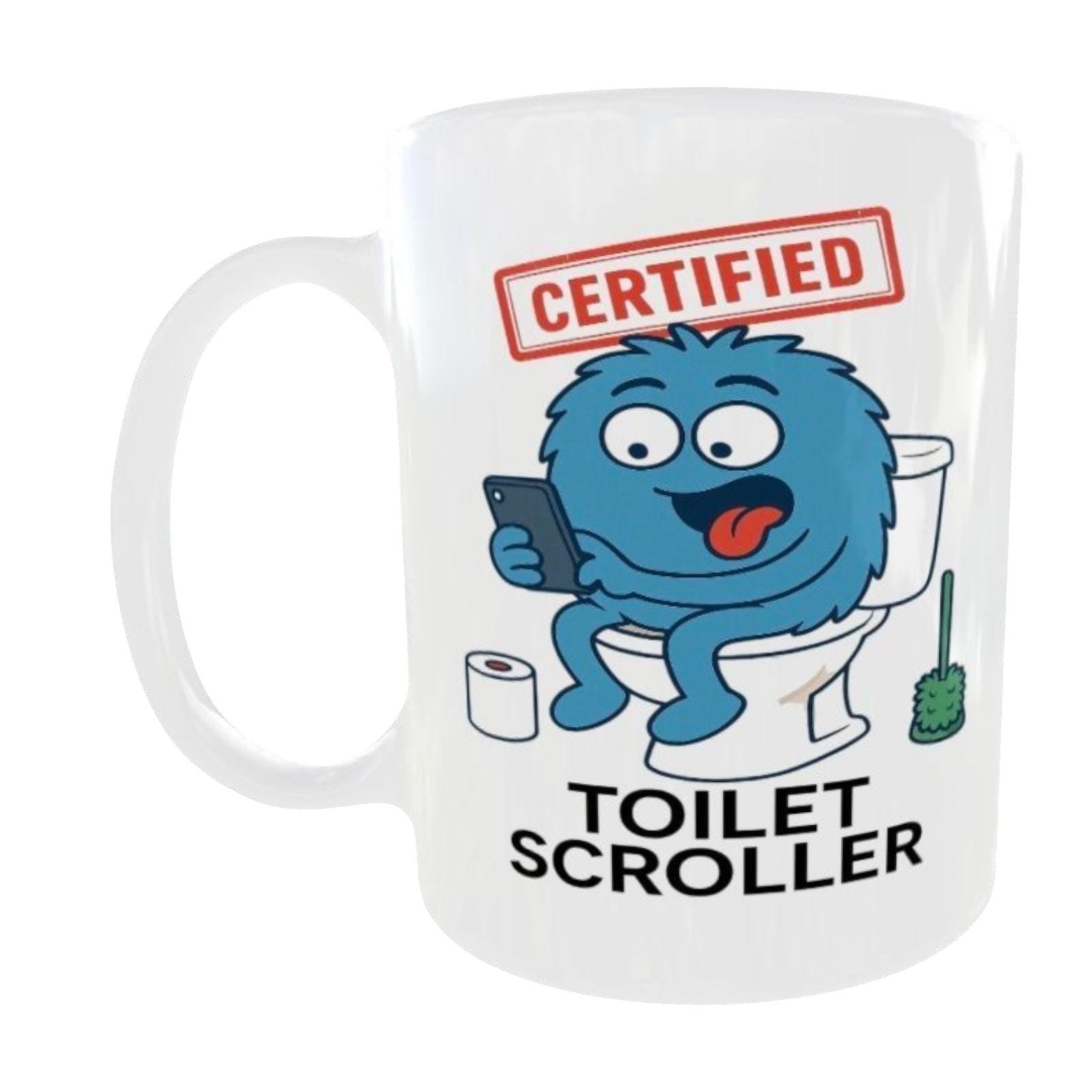 Funny Toilet Scroller Mug: Cheeky Bathroom Humor Gift