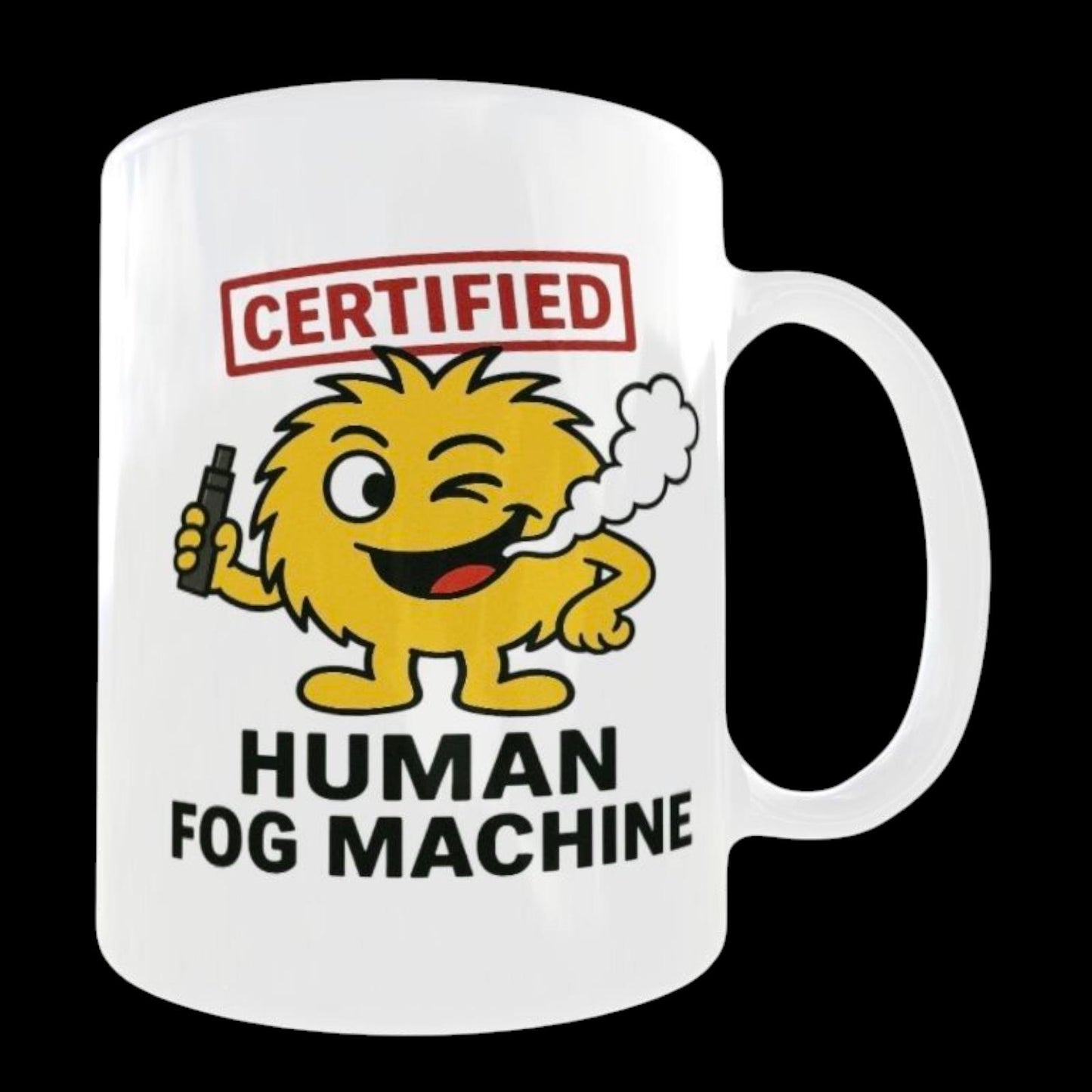 Funny Mug For Vaper, Human Fog Machine, Christmas Gift.