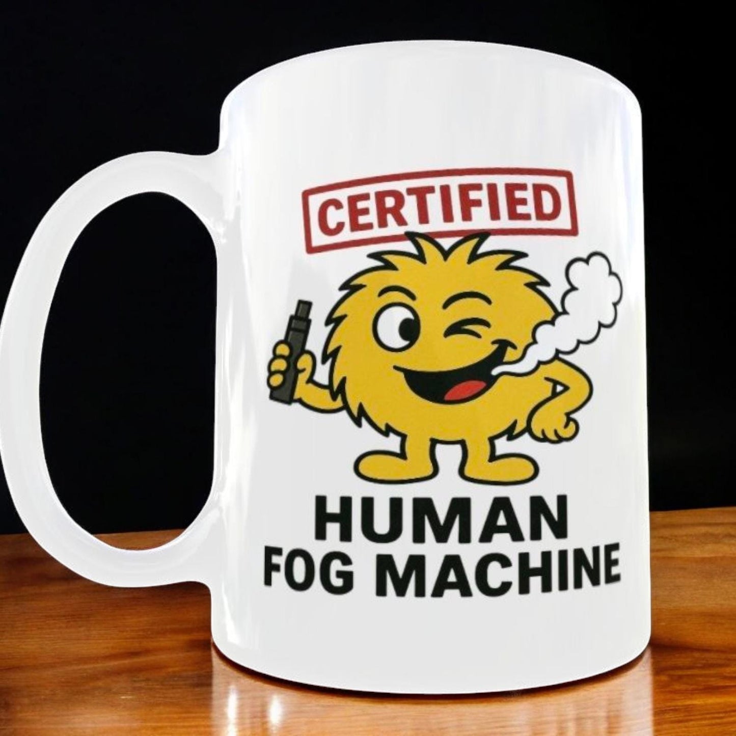 Funny Mug For Vaper, Human Fog Machine, Christmas Gift.