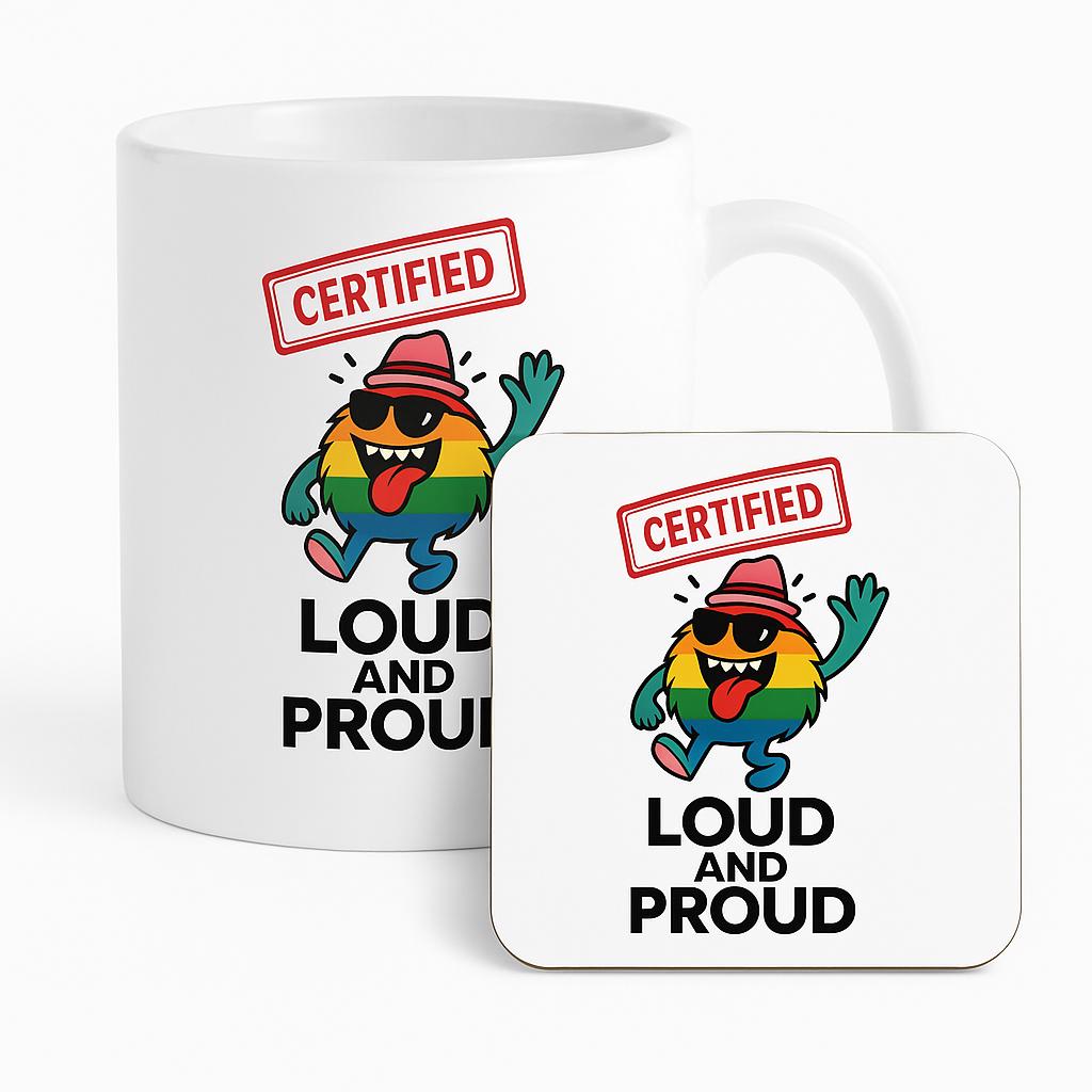 Loud and Proud LGBTQ+ Mug: Rainbow Pride Gift