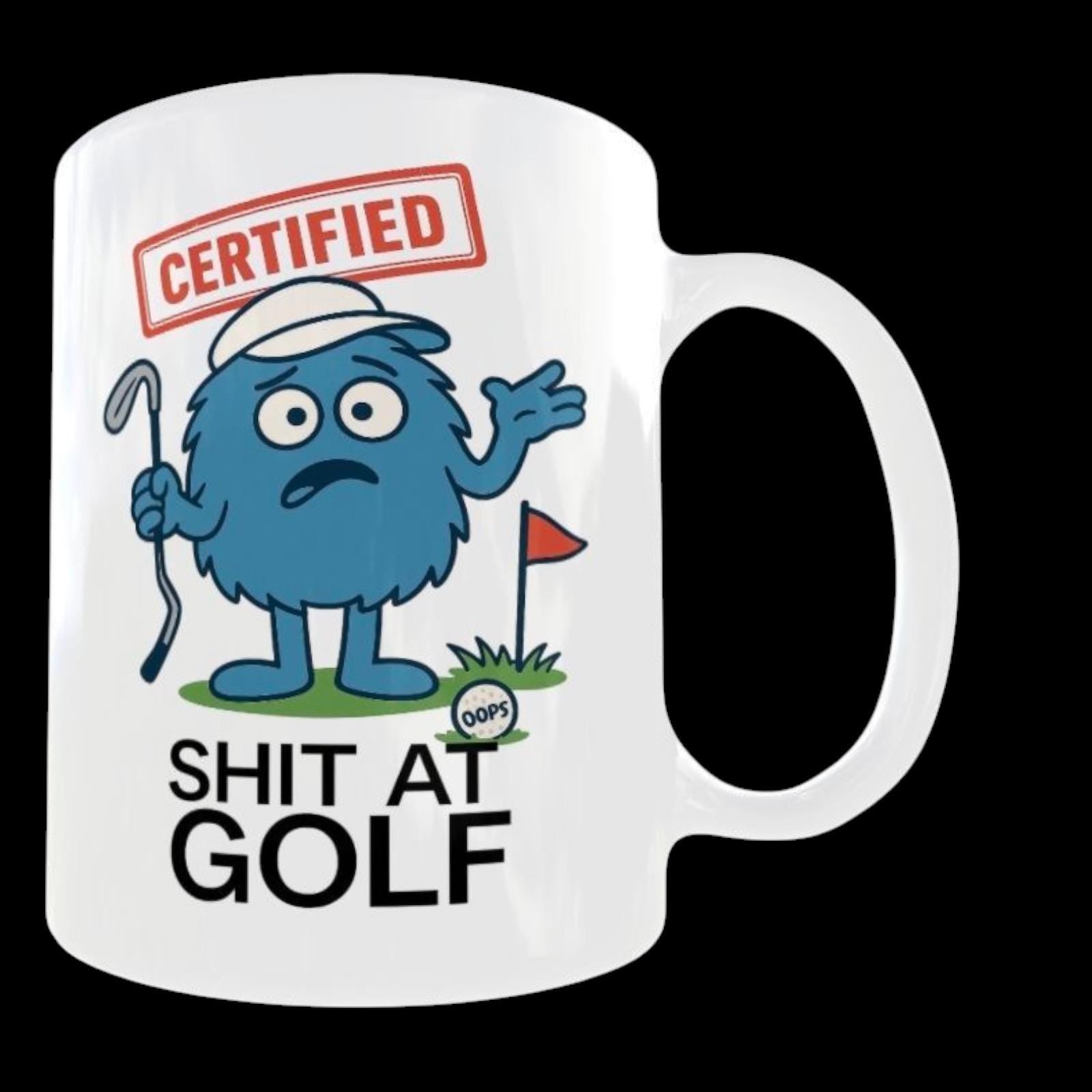 Rude Golf Mug – Funny Novelty Joke Coffee Cup for Golf enthusiasts
