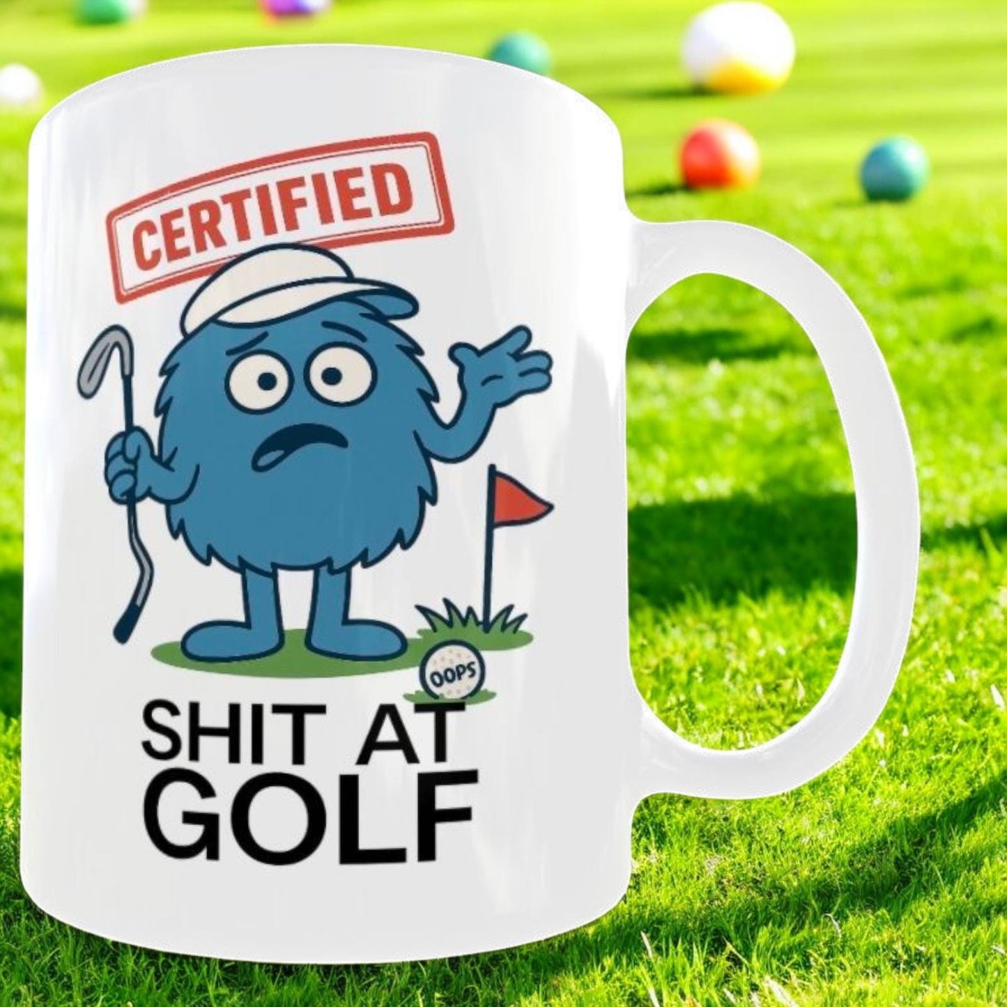 Rude Golf Mug – Funny Novelty Joke Coffee Cup for Golf enthusiasts