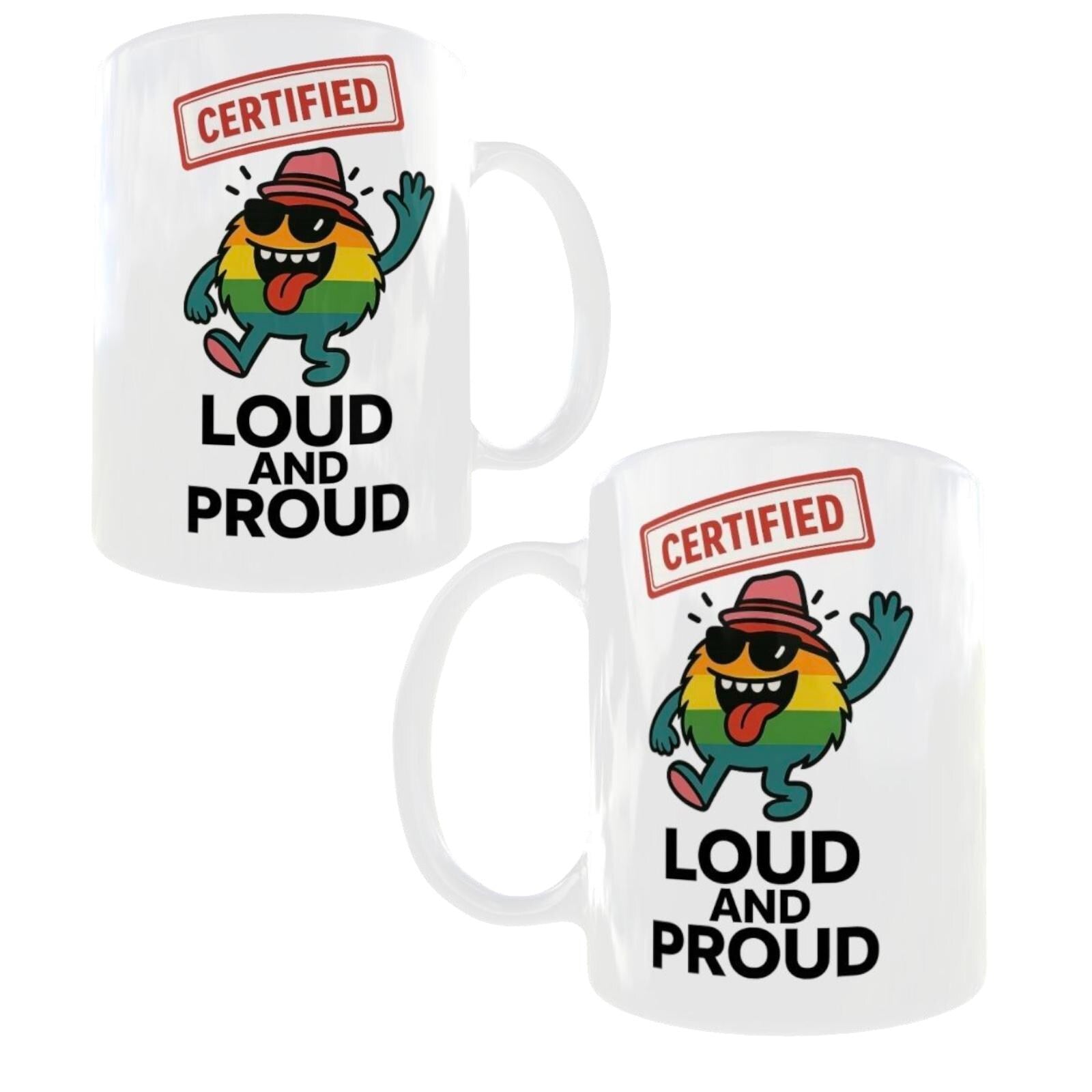 Loud and Proud LGBTQ+ Mug: Rainbow Pride Gift