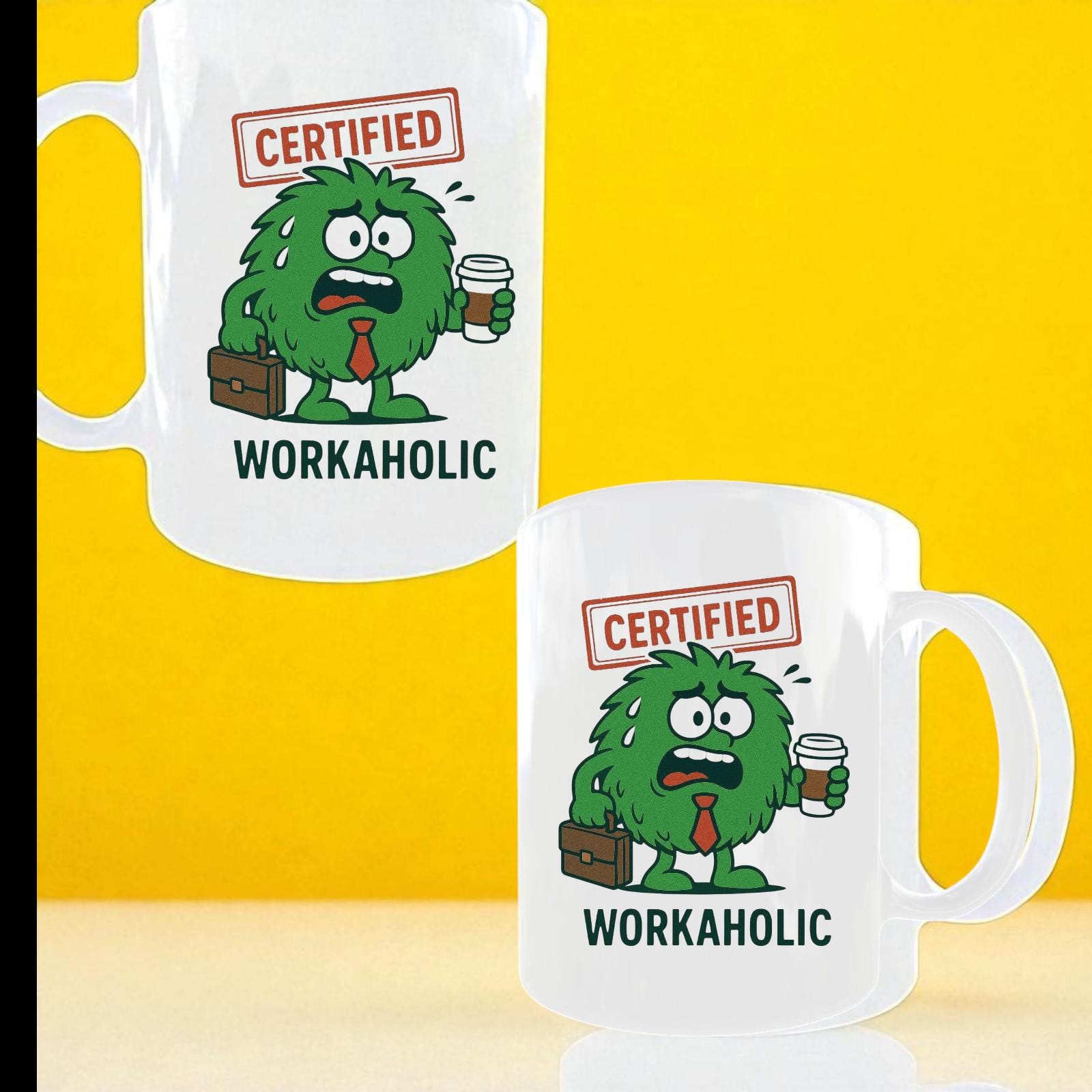 Funny Workaholic Mug – Office Coffee Cup – Work Gift for Colleague