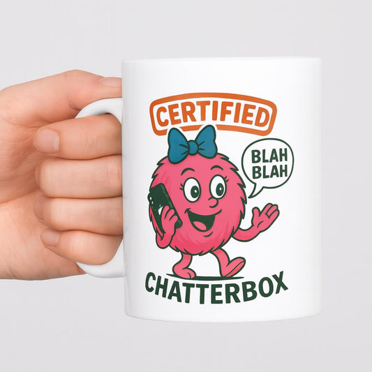 Funny Chatterbox Mug: Gift for Talkative Friends