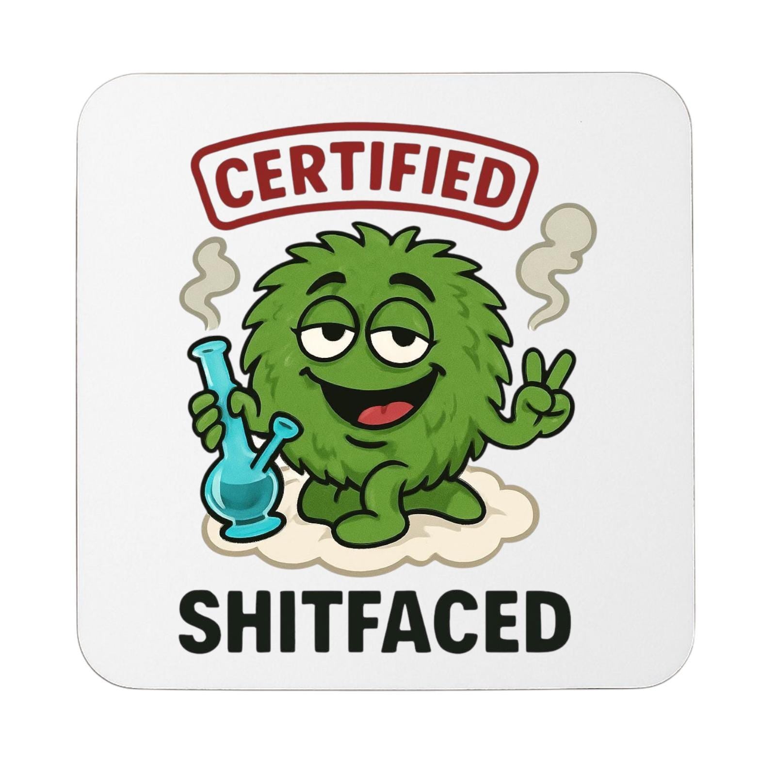 Funny Shitfaced Mug – Funny Cannabis Weed Stoner Cartoon Coffee Cup Xmas Stocking Filler