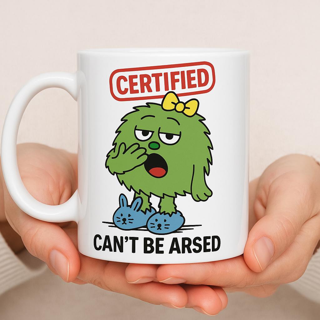 Funny Lazy Days Coffee Mug - Can't Be Bothered - Novelty Gift for Women