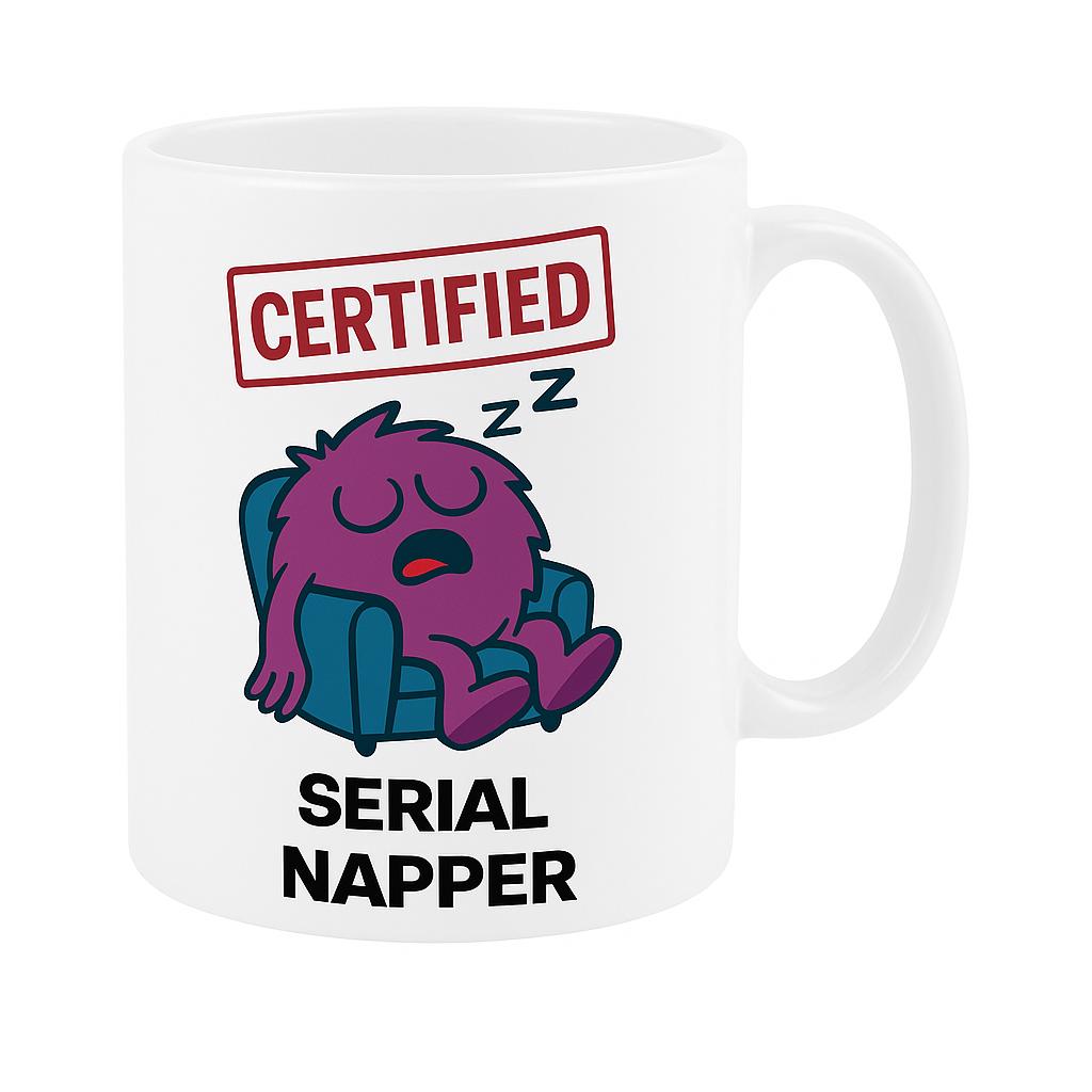 Serial Napper Coffee Mug, Funny Gift for Dad, Grandad