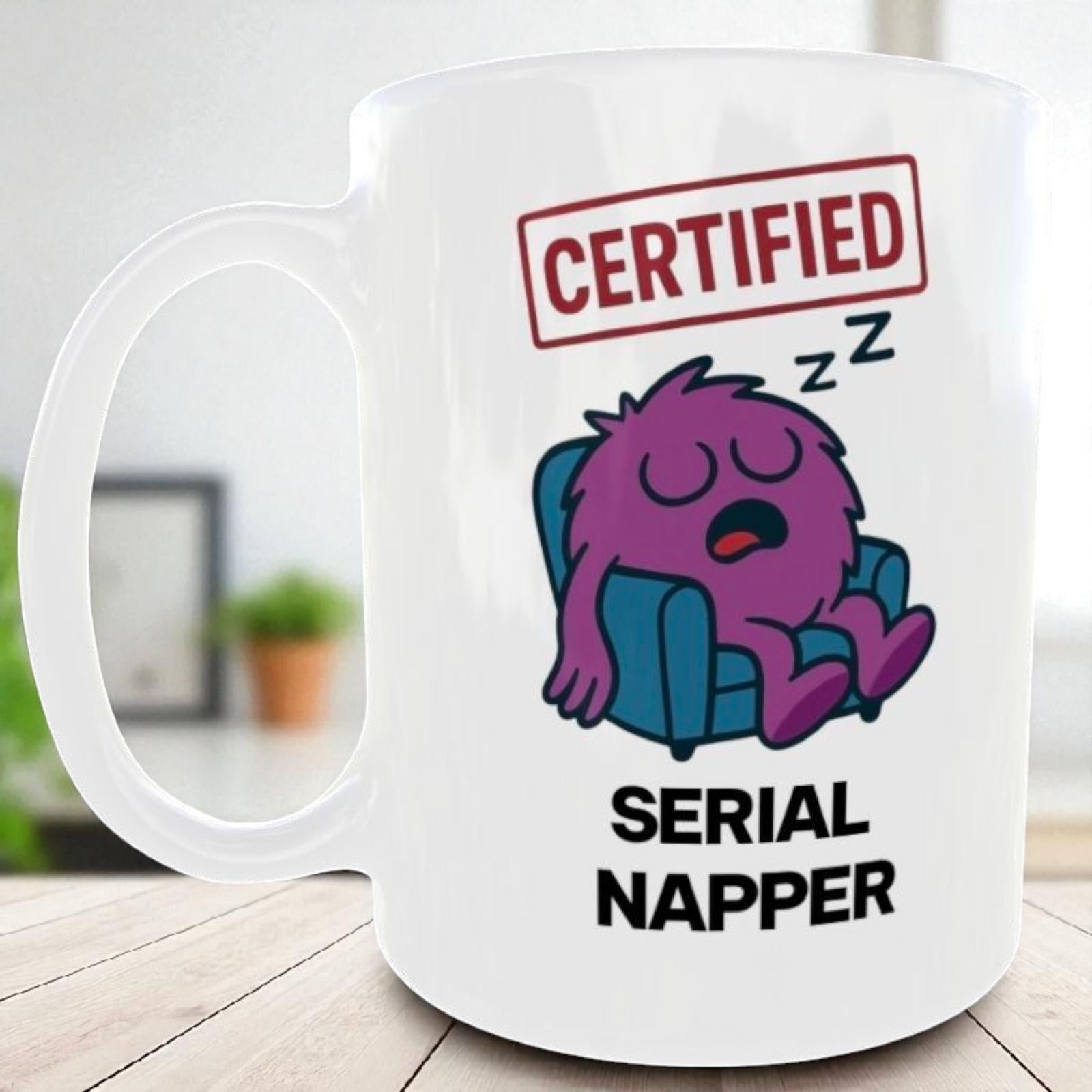 Serial Napper Coffee Mug, Funny Gift for Dad, Grandad