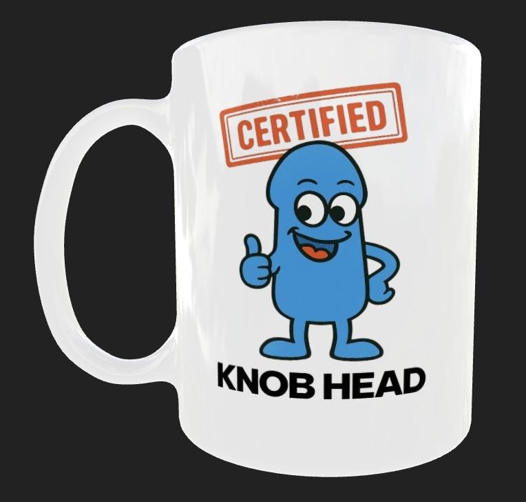 Funny Mug, Rude Christmas Gift For Him. Cheeky Stocking Filler.
