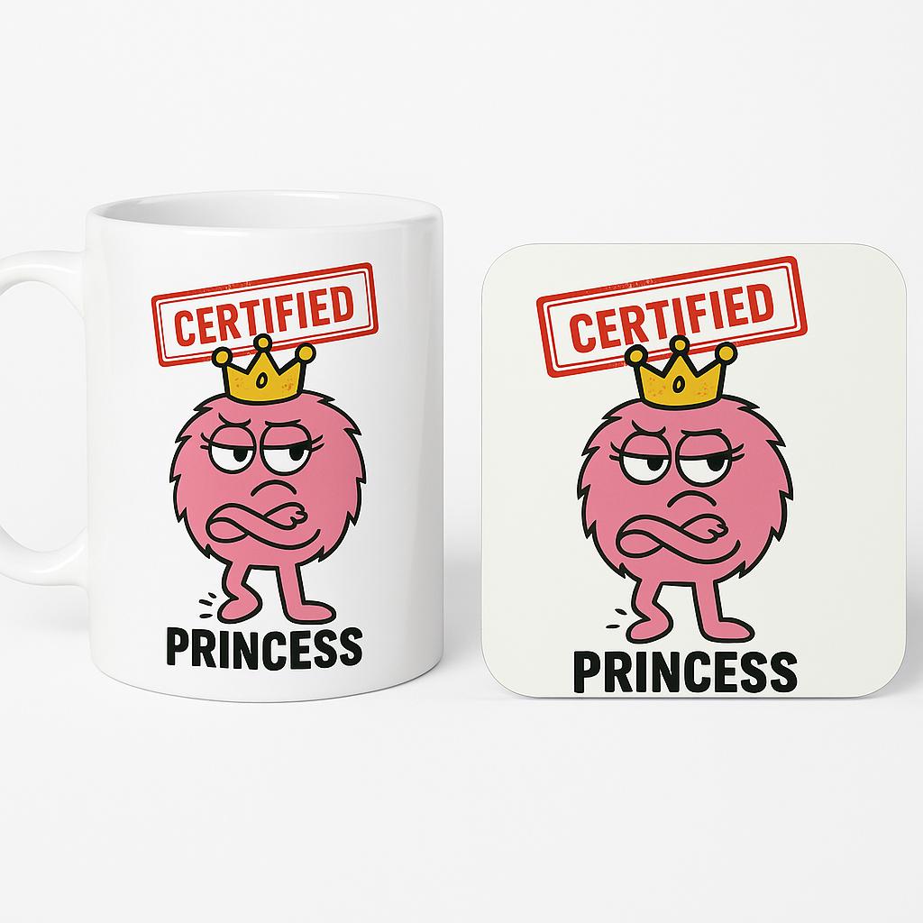 Funny Princess Mug – Funny Cartoon Coffee Cup for Stroppy Women