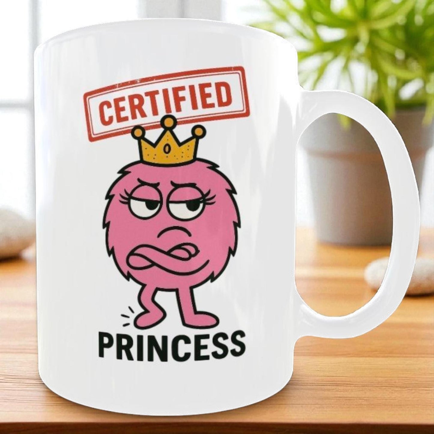 Funny Princess Mug – Funny Cartoon Coffee Cup for Stroppy Women
