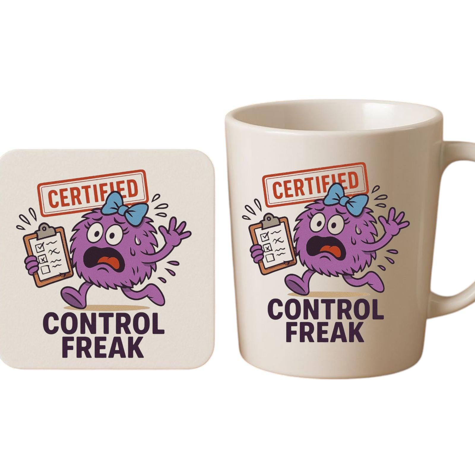 Control Freak Mug, Funny Gift for Overthinkers