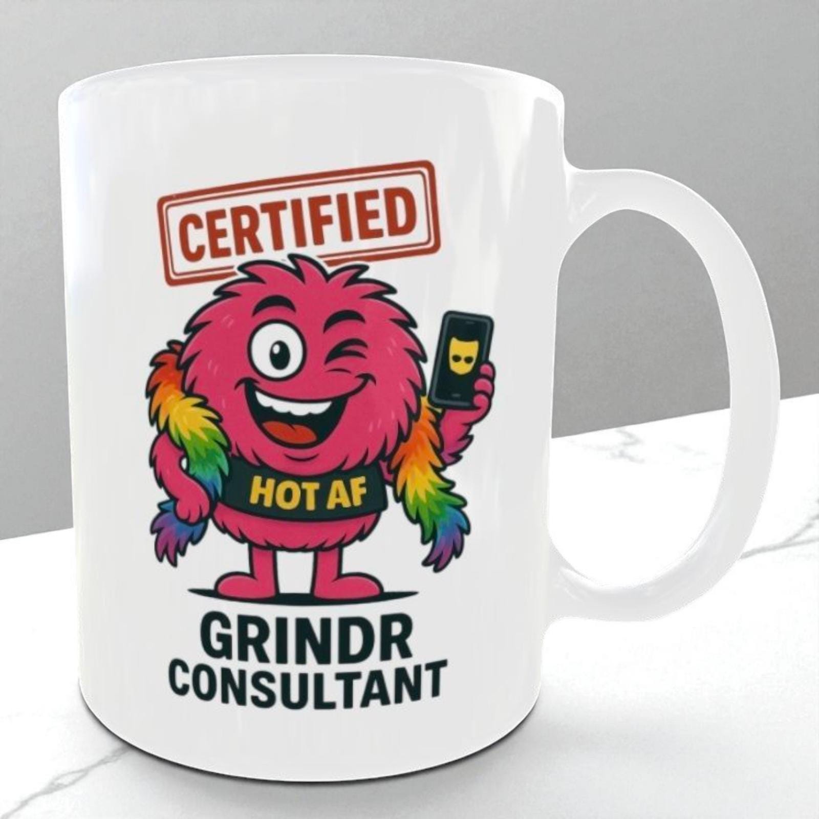 Funny Online dating mug. Funny LGBTQ+ Pride Coffee Cup, Rude Humour