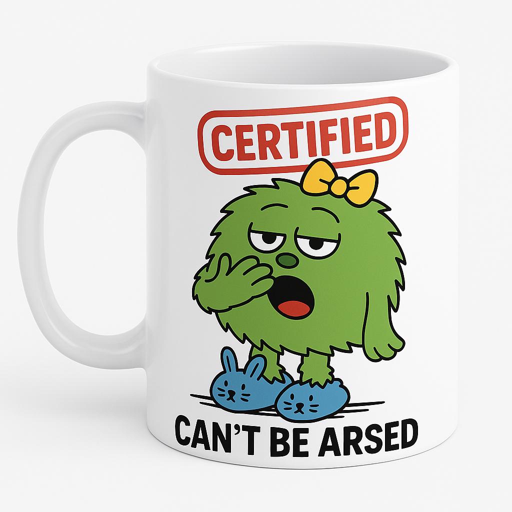 Funny Lazy Days Coffee Mug - Can't Be Bothered - Novelty Gift for Women