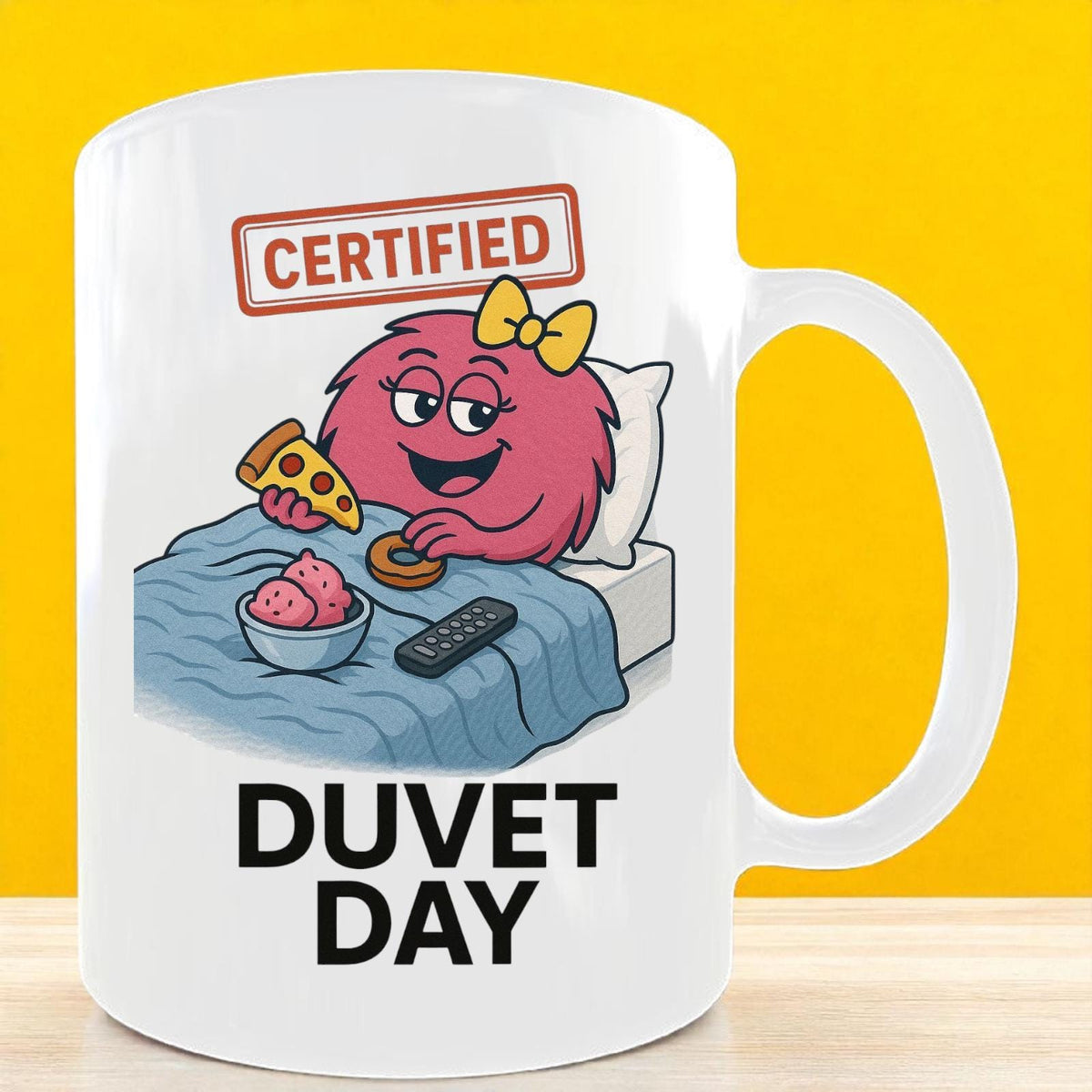 Certified Duvet Day Mug and Coaster Set | Funny Lazy Gift