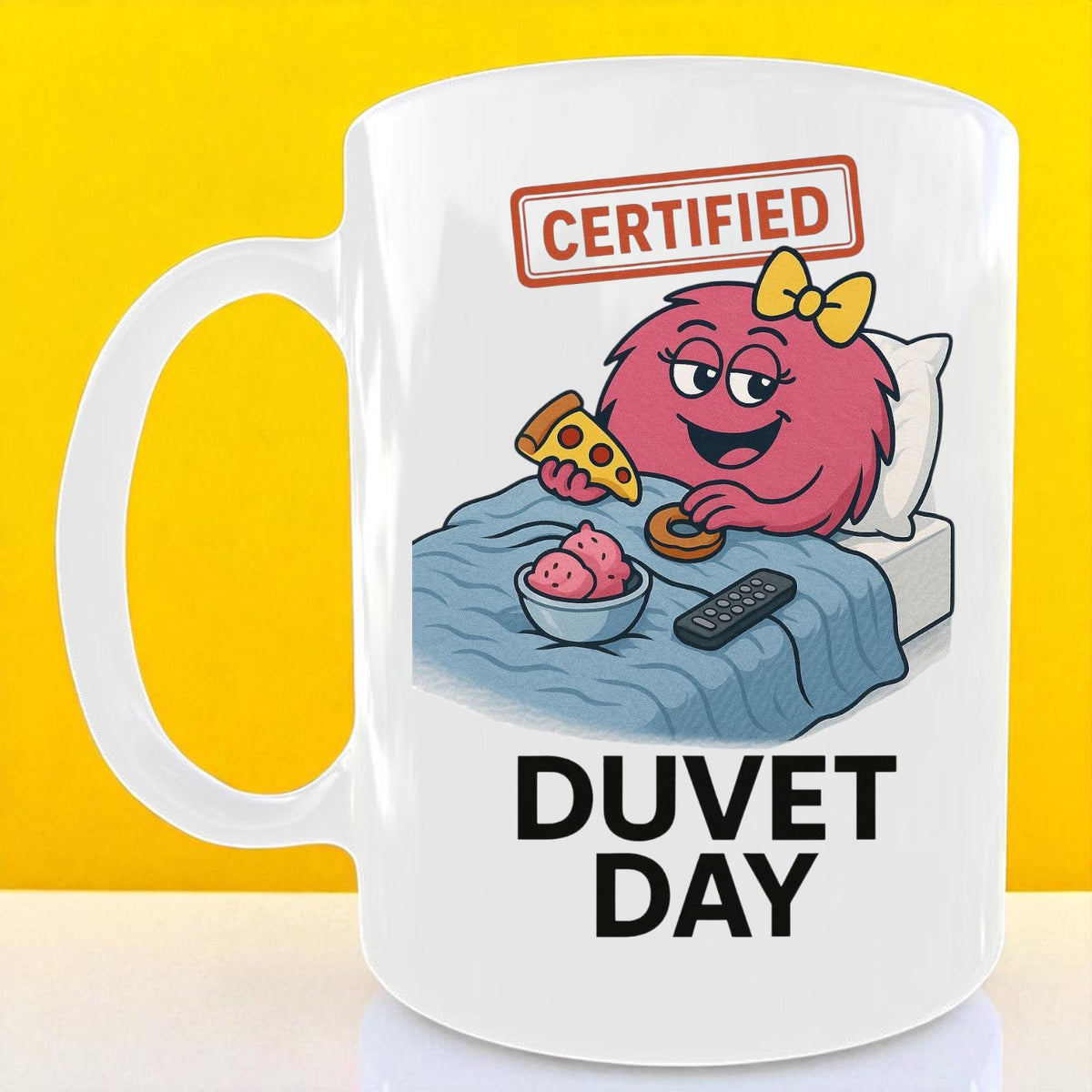 Certified Duvet Day Mug and Coaster Set | Funny Lazy Gift
