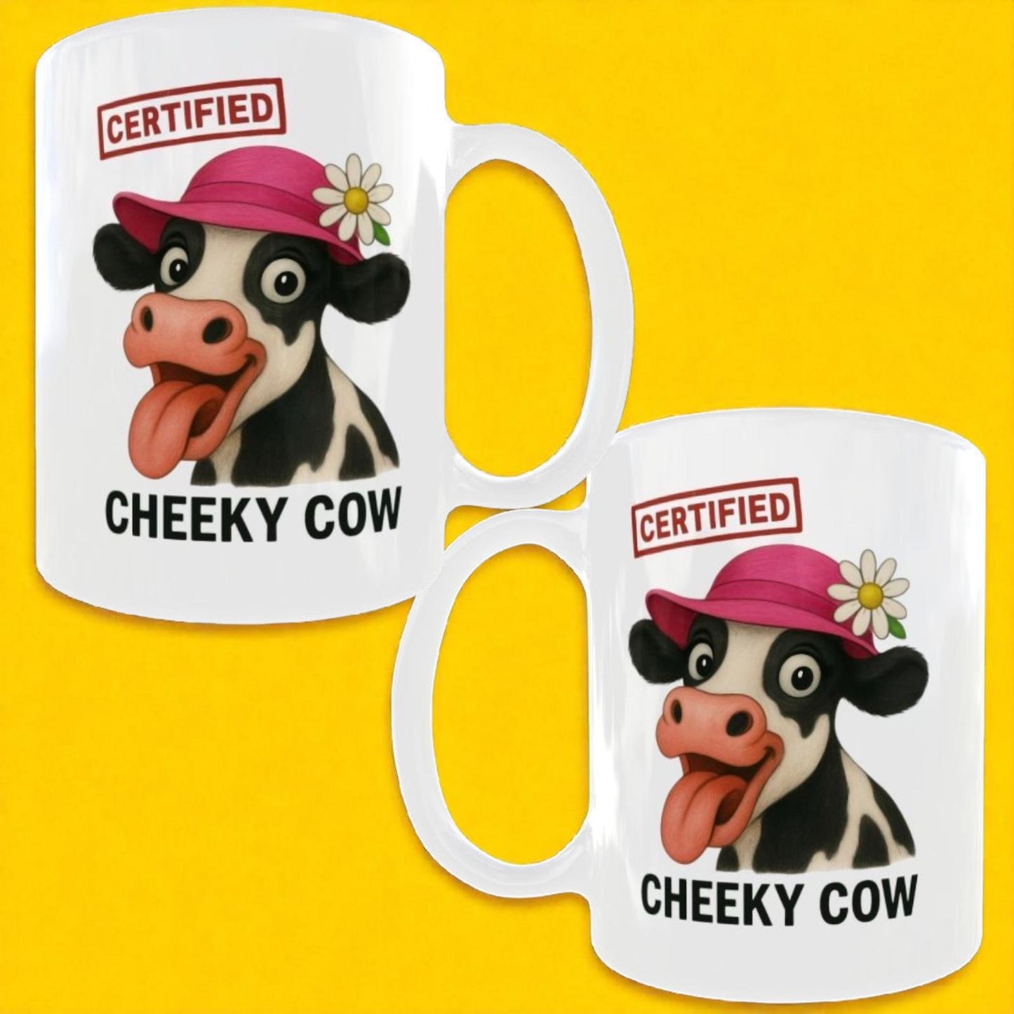 Cheeky Cow Coffee Mug, Funny Cow Lover Gift