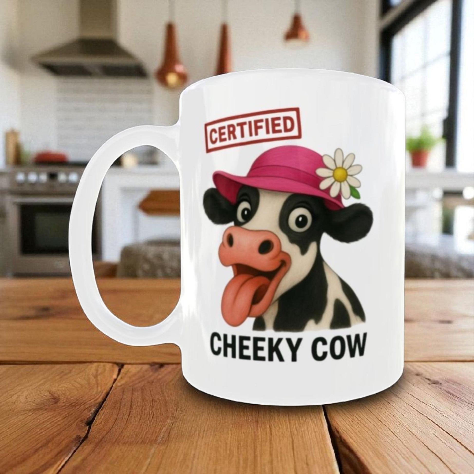 Cheeky Cow Coffee Mug, Funny Cow Lover Gift