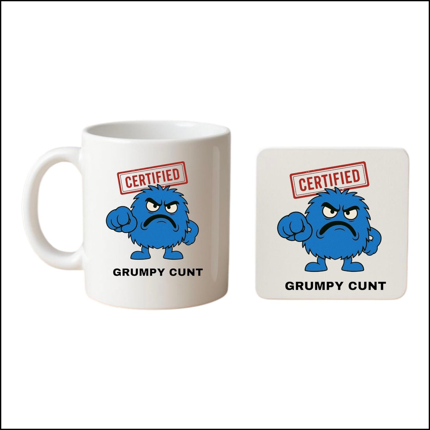 Rude Grumpy Mug – Funny Offensive Coffee Cup – Adult Joke Gift