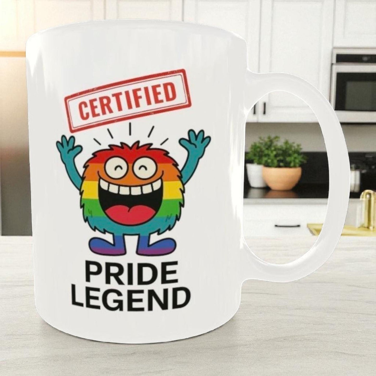 Funny Pride Legend Mug LGBTQ+ Rainbow Coffee Cup