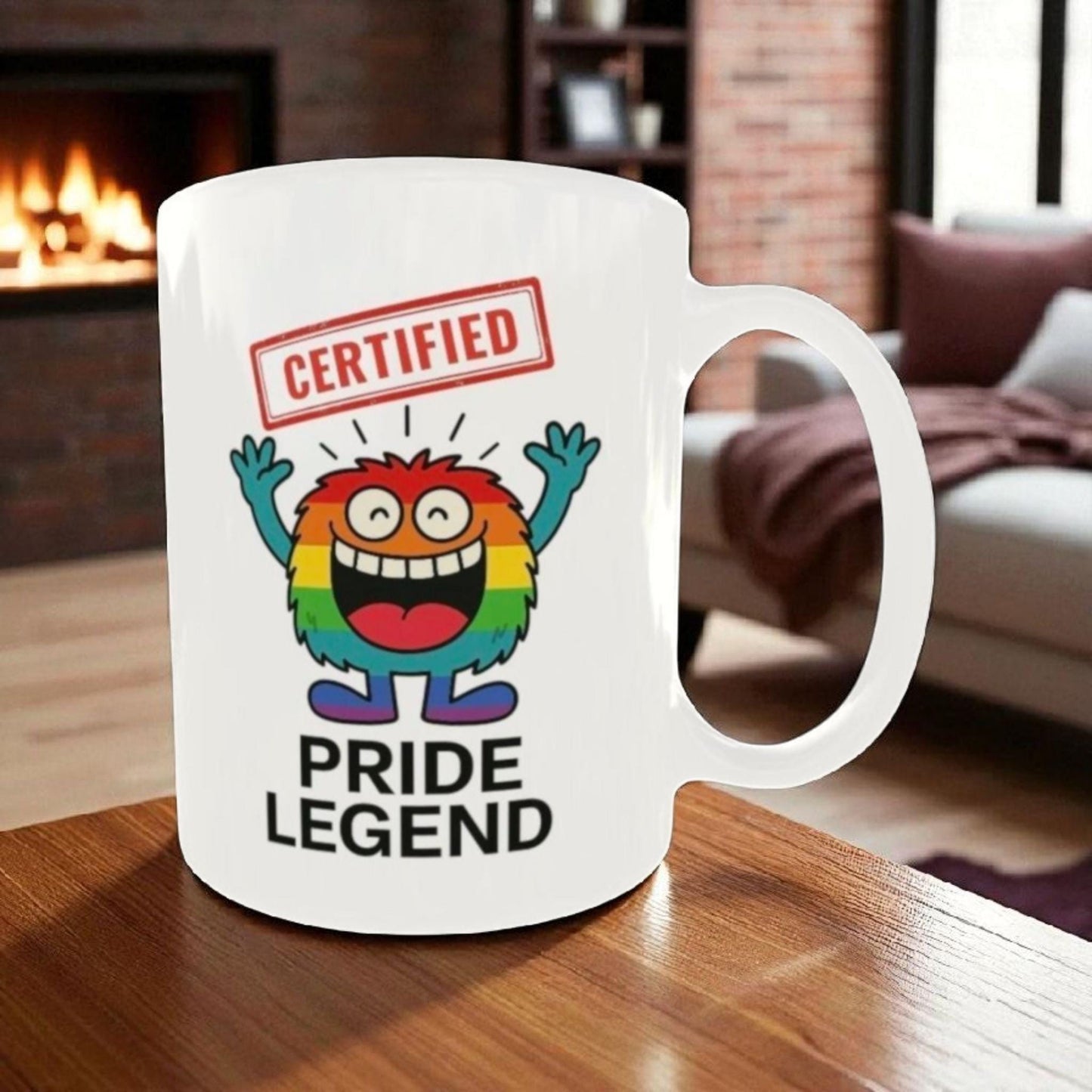 Funny Pride Legend Mug LGBTQ+ Rainbow Coffee Cup