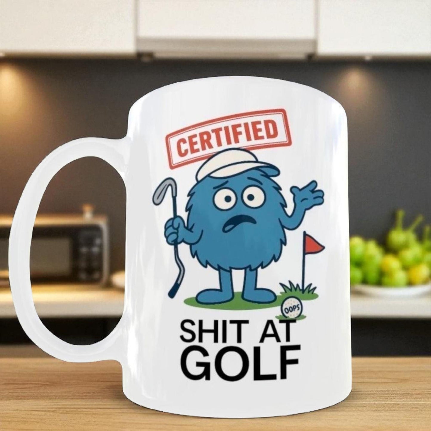Rude Golf Mug – Funny Novelty Joke Coffee Cup for Golf enthusiasts