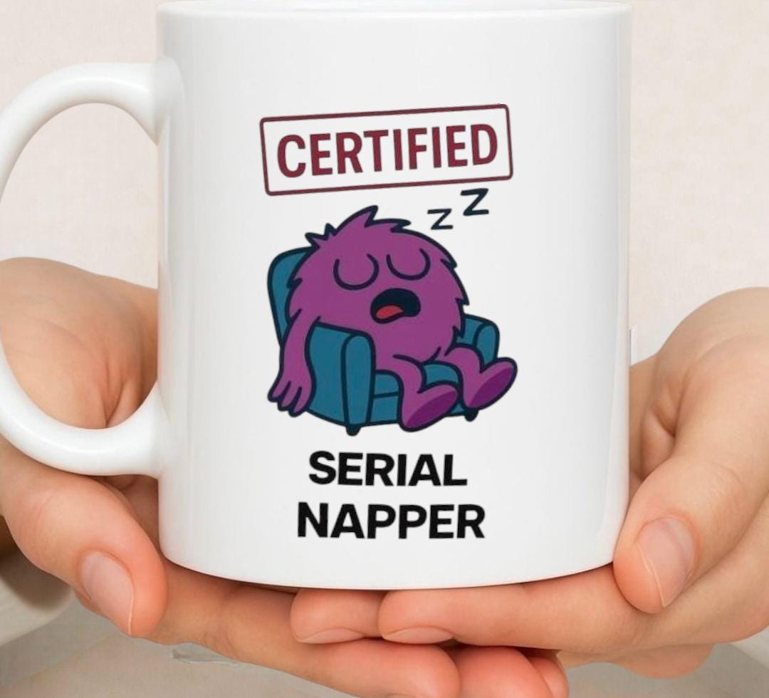 Serial Napper Coffee Mug, Funny Gift for Dad, Grandad