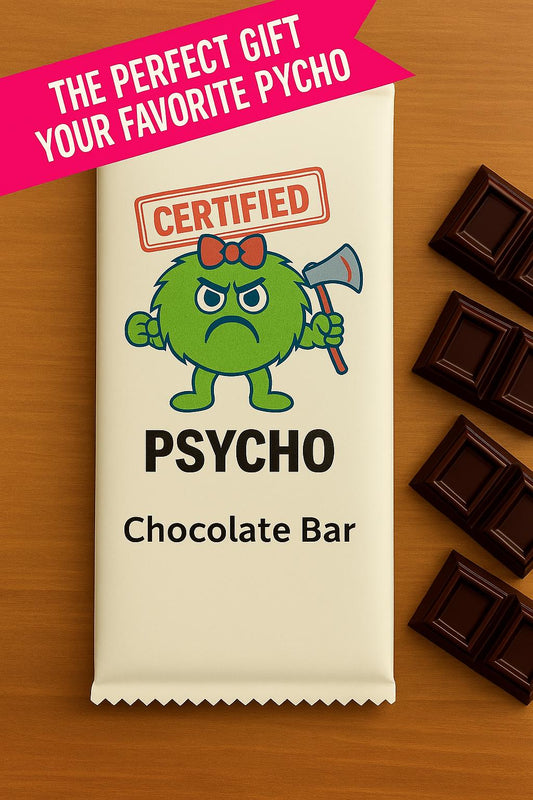 Funny Novelty Wrapper Over Sealed Chocolate Bar Gift for Her, Girlfriend, Friend, Birthday, Stocking Filler For Secret Santa, Chocolate Bar