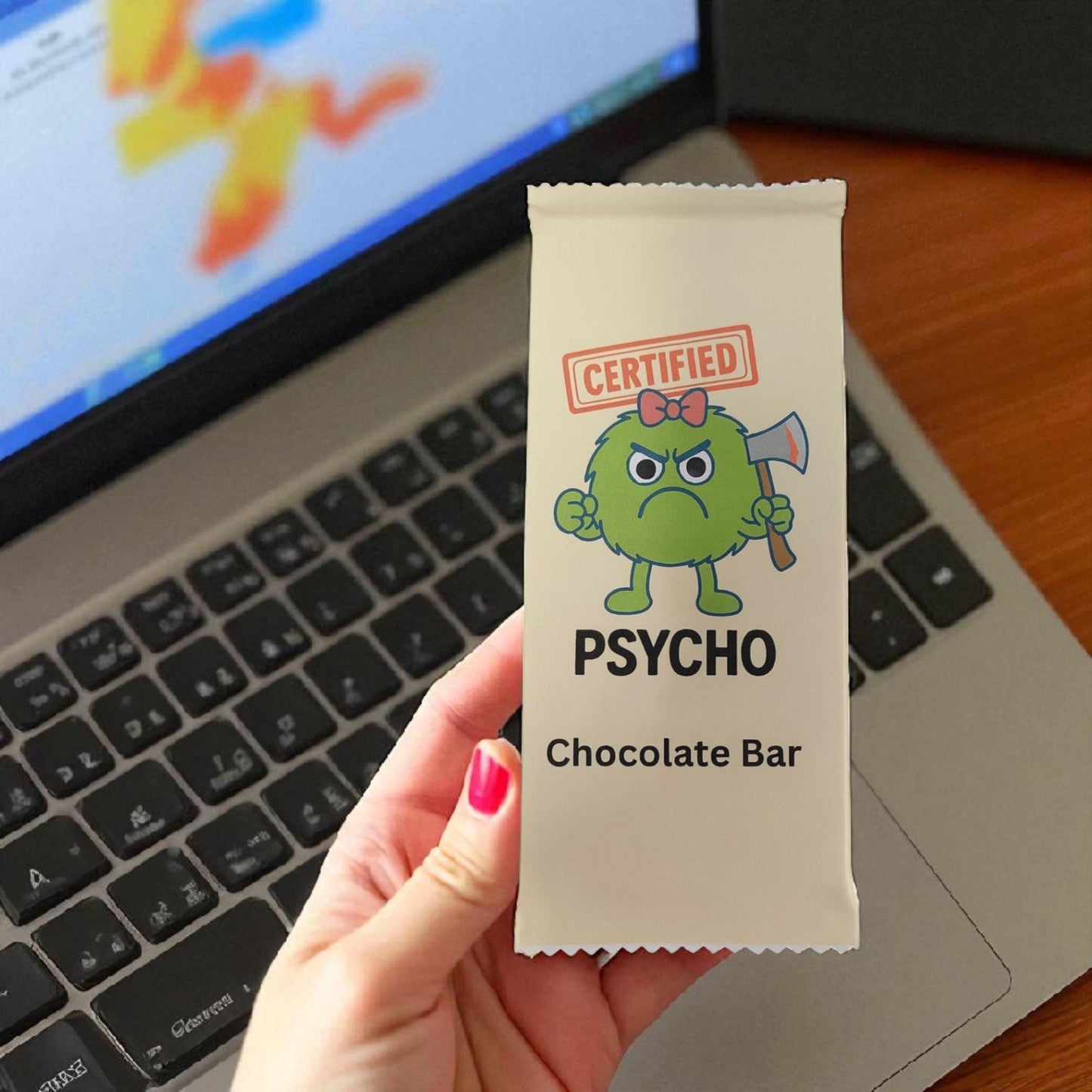Funny Novelty Wrapper Over Sealed Chocolate Bar Gift for Her, Girlfriend, Friend, Birthday, Stocking Filler For Secret Santa, Chocolate Bar