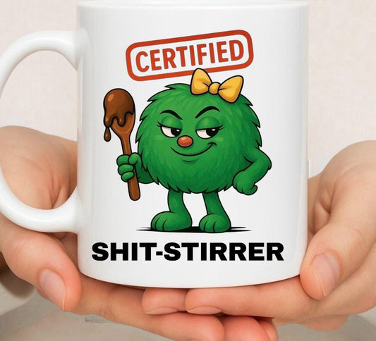 Funny Trouble Maker Mug: Rude Novelty Gift For Women