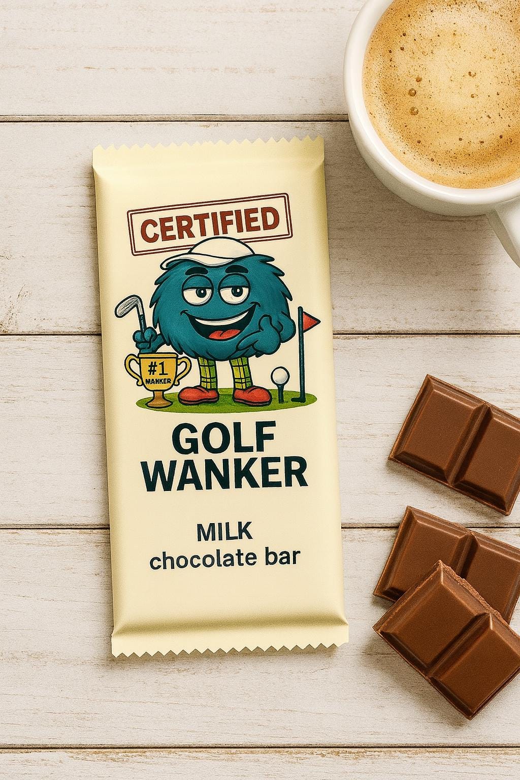 Rude Golf Chocolate Bar: Funny Novelty Birthday/Christmas Gift For the Golfing enthusiast