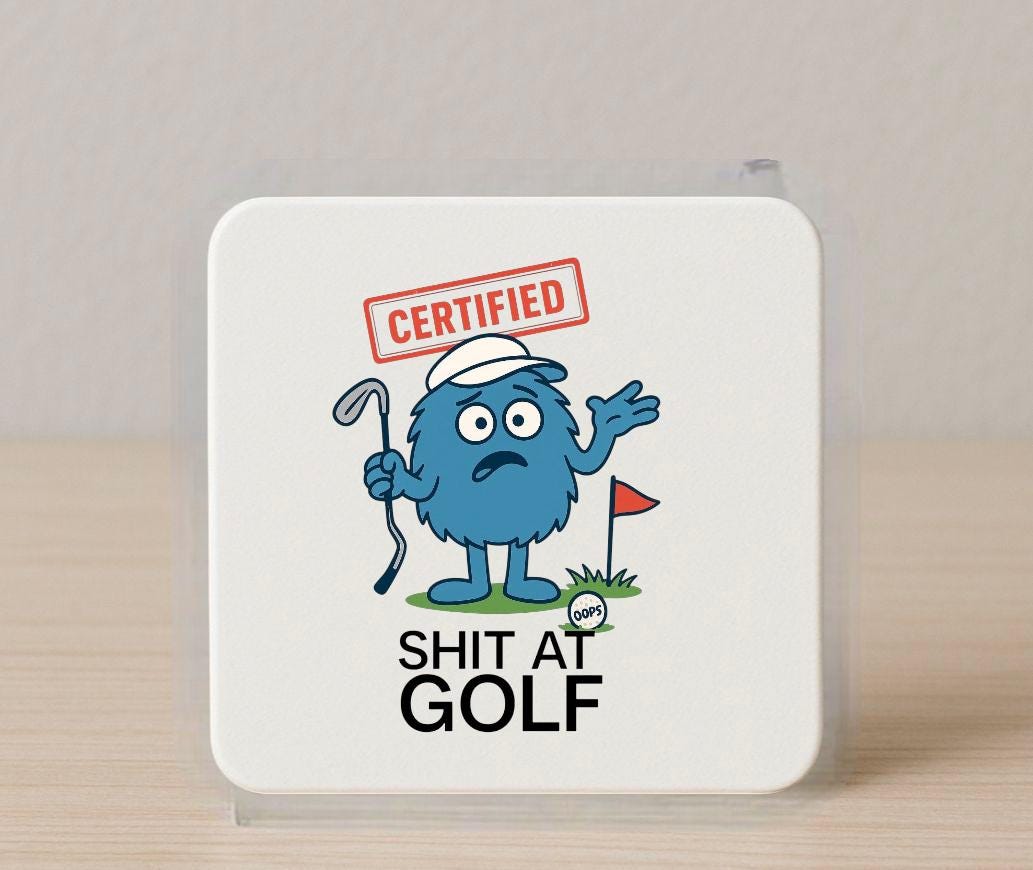 Rude Golf Mug – Funny Novelty Joke Coffee Cup for Golf enthusiasts