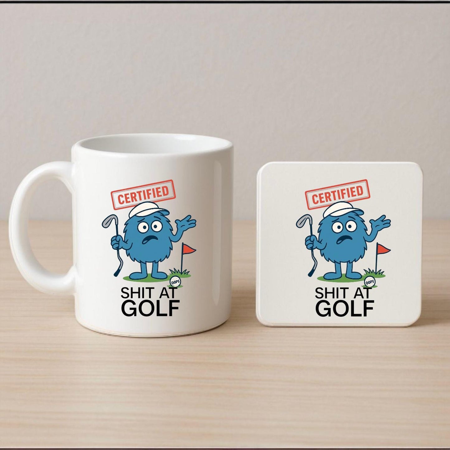 Rude Golf Mug – Funny Novelty Joke Coffee Cup for Golf enthusiasts