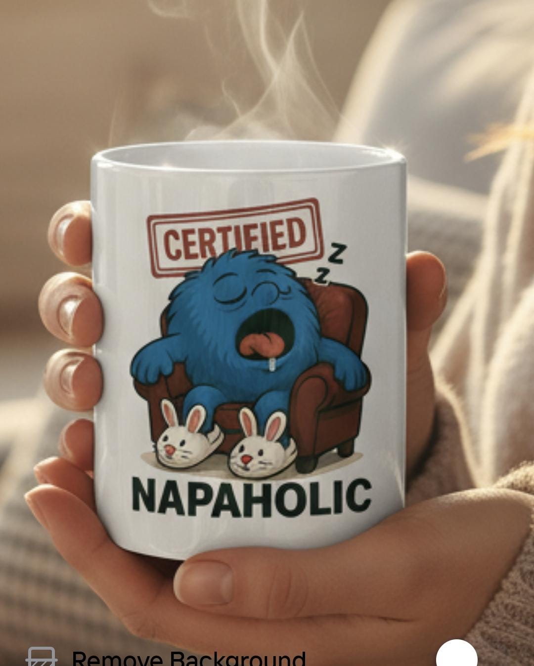 Funny Lazy Mug For Men, Napaholic Coffee Cup, Rude Gift For Husband Or Friend