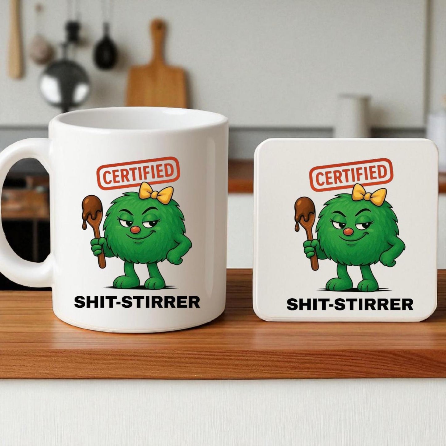 Funny Trouble Maker Mug: Rude Novelty Gift For Women
