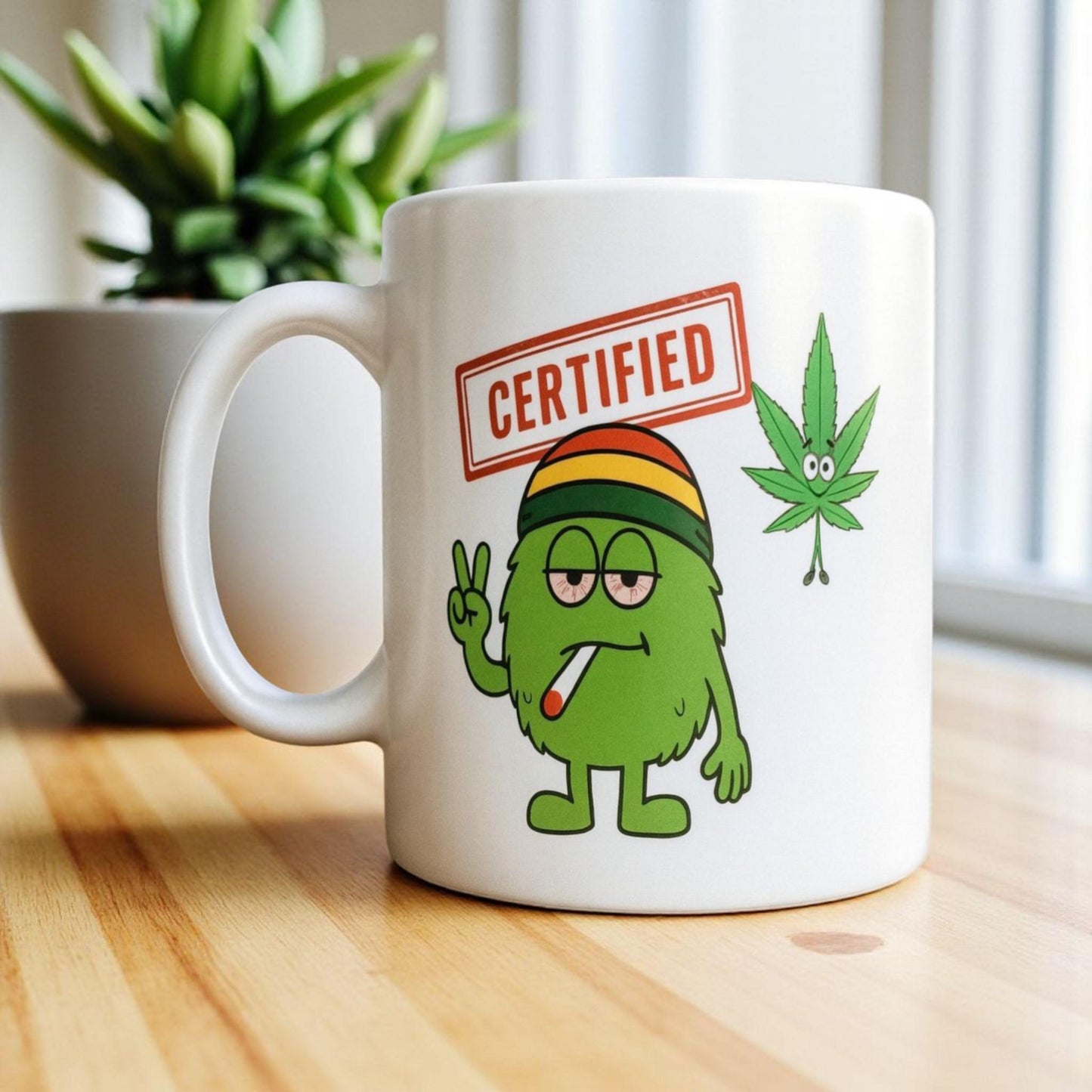 Funny Stoner Mug, Cannabis Gift for Him, Weed Lover Coffee Cup, Secret Santa Gift Idea