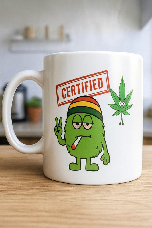 Funny Stoner Mug, Gift for Him, Weed Lover Coffee Cup, Secret Santa Gift Idea For PotHeads