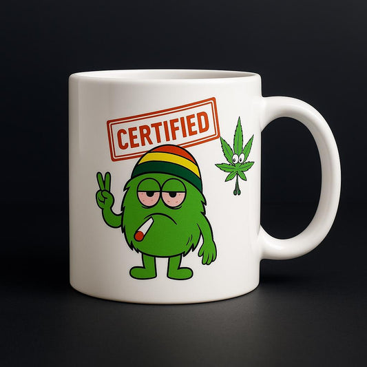 Funny Stoner Mug, Cannabis Gift for Him, Weed Lover Coffee Cup, Secret Santa Gift Idea