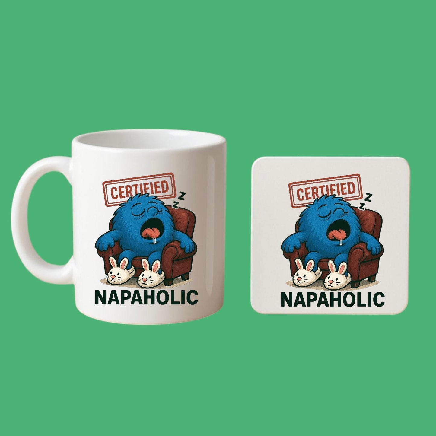 Funny Lazy Mug For Men, Napaholic Coffee Cup, Rude Gift For Husband Or Friend