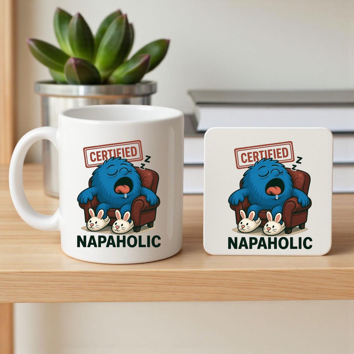 Funny Lazy Mug For Men, Napaholic Coffee Cup, Rude Gift For Husband Or Friend
