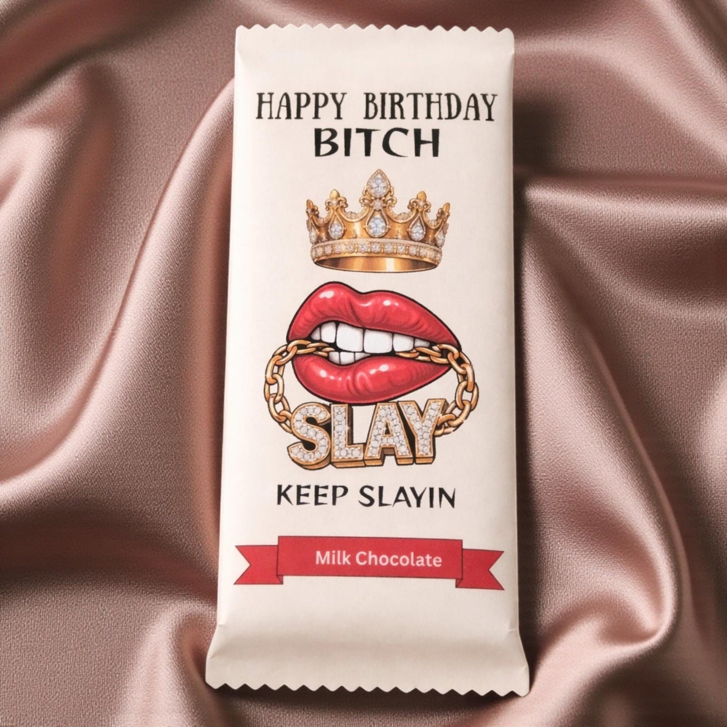 Funny Birthday Chocolate Bar Gift For Her Boss Bitch, Slay Queen Present, Novelty Chocolate