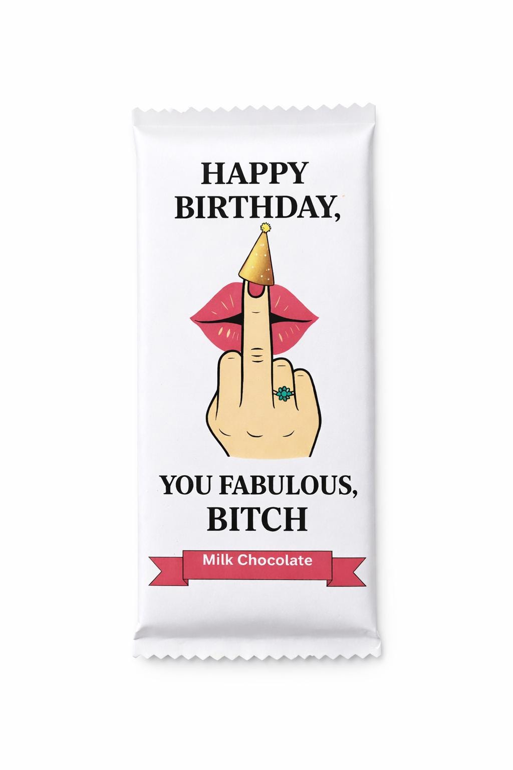 Funny Rude Birthday Chocolate Gift for Her – Cheeky Novelty Chocolate Bar – You Fabulous Bitch,