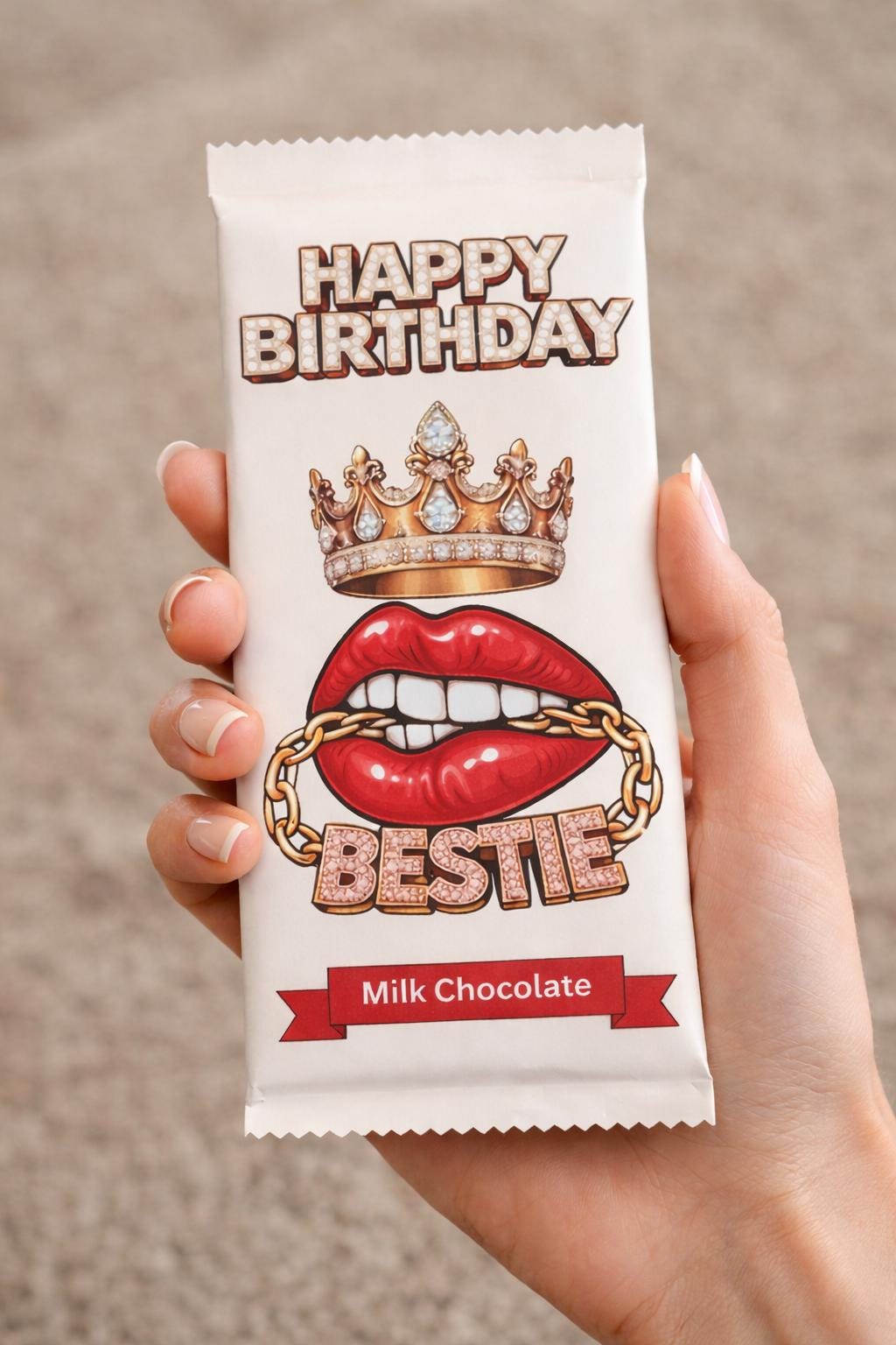 Happy Birthday Bestie Chocolate Bar Gift – Funny Birthday Chocolate for Her, Cheeky Novelty Present, Best Friend Birthday Treat
