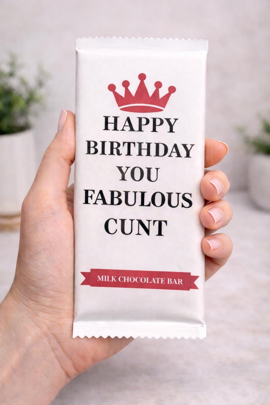Rude Novelty Chocolate Bar: Funny Birthday or Christmas Stocking Filler Gift.