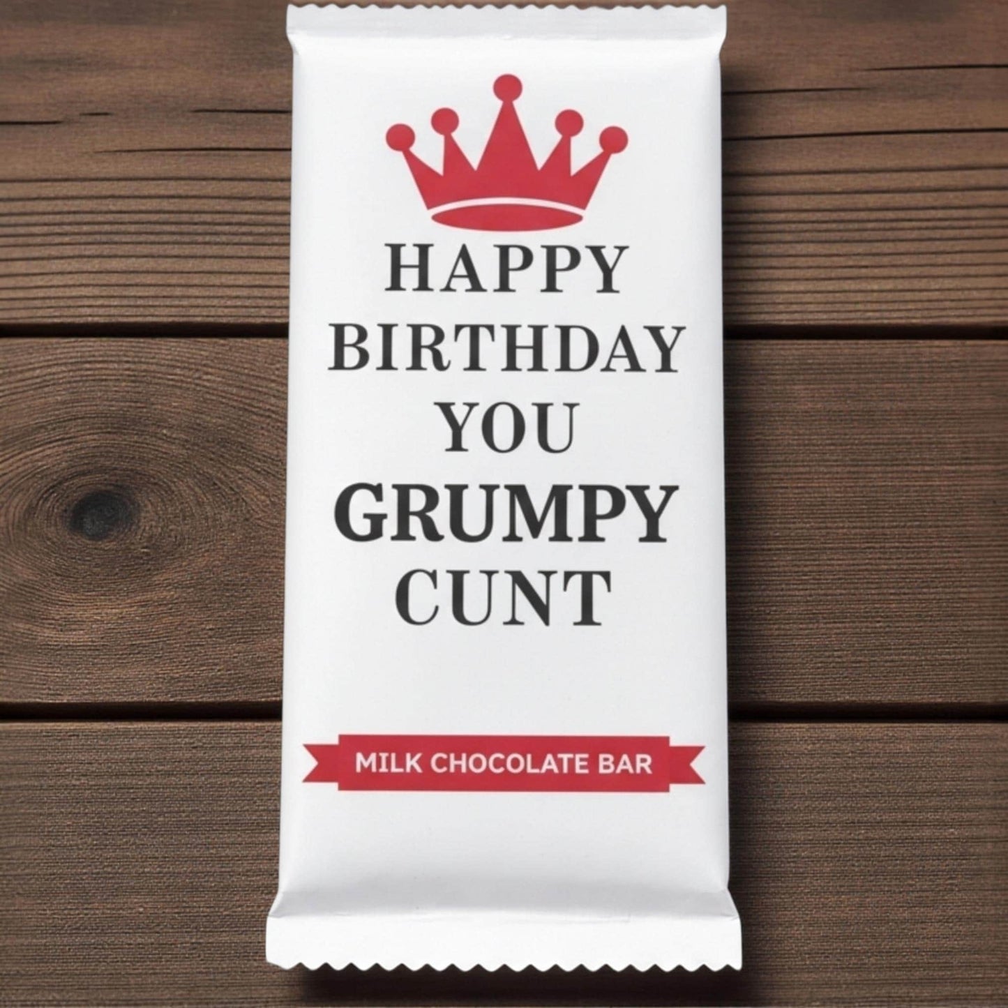 Rude Novelty Chocolate Bar: Funny Birthday Kift For Grumpy Husband-Boyfriend